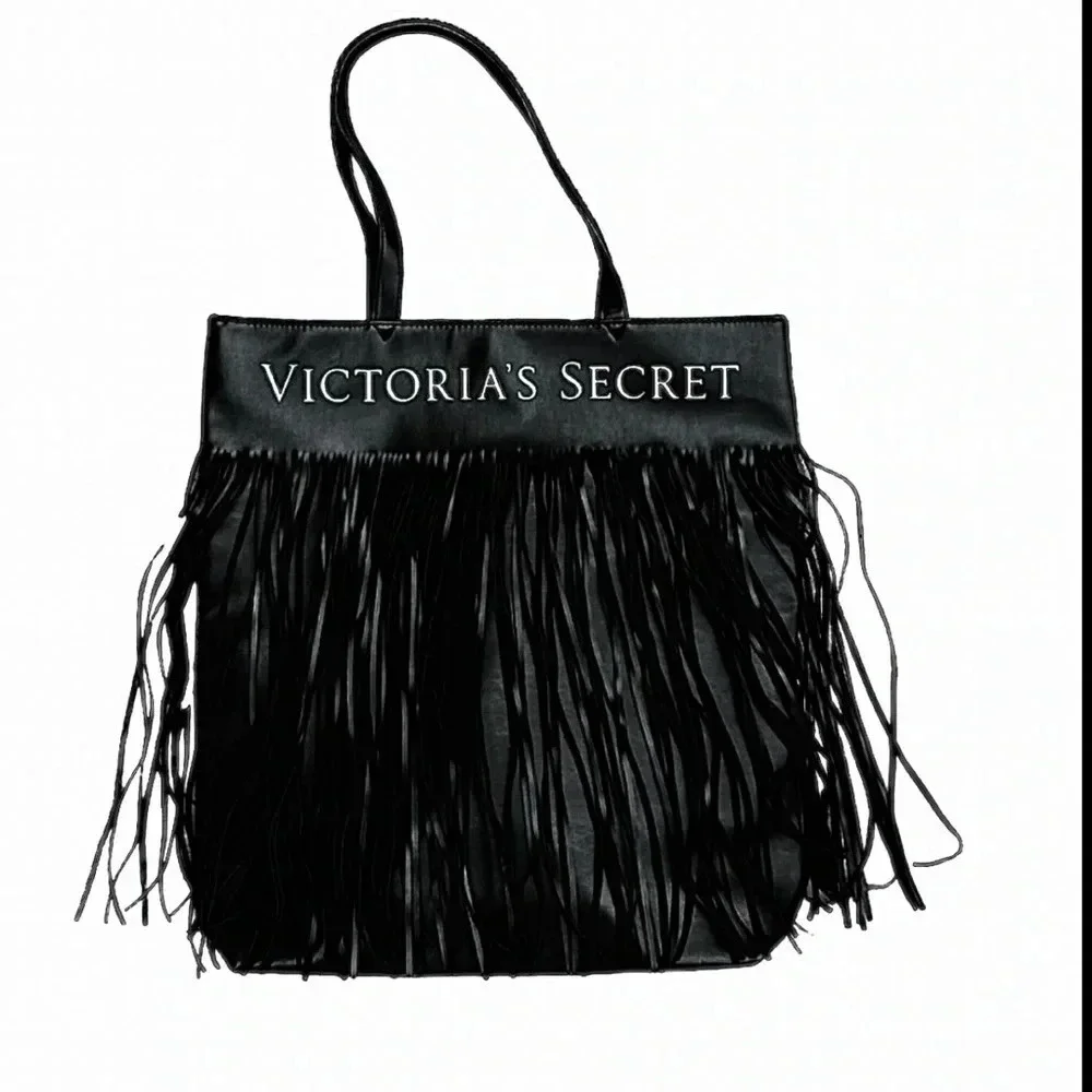 Victoria’s Secret Faux Leather Fringe Tote Bag